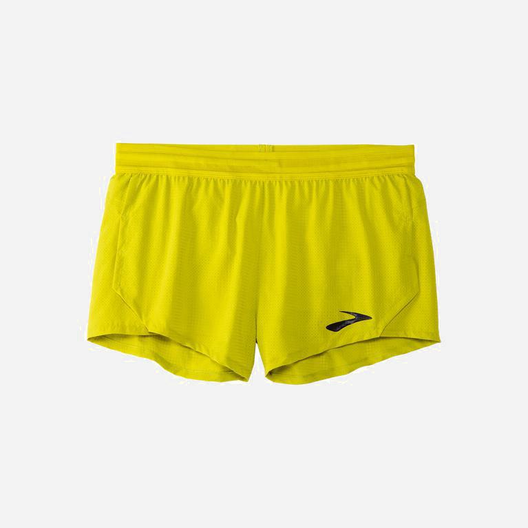 Brooks Elite 3 Split Löparshorts Herr 571960-YLX Gröna Gula